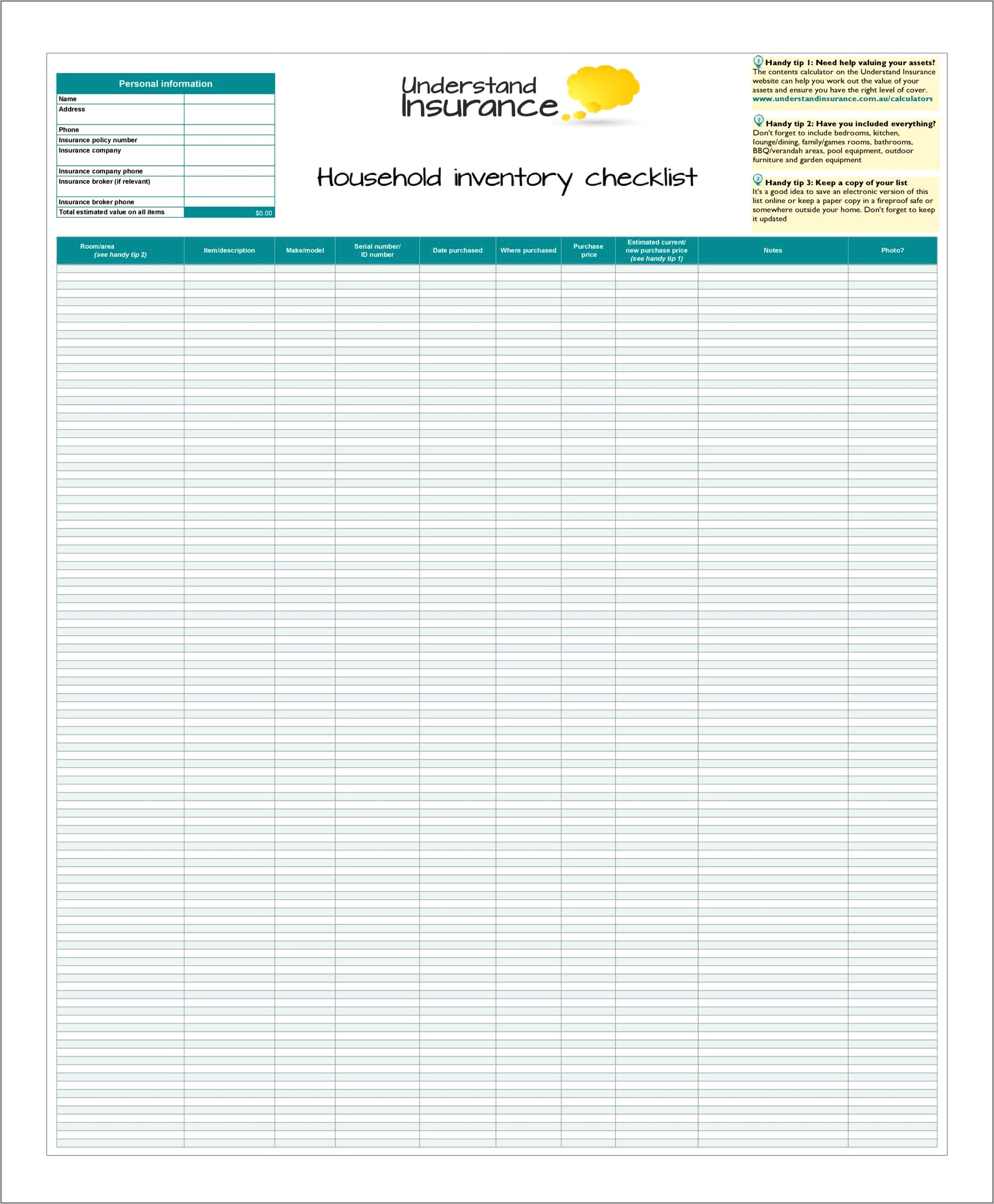 Download It Inventory Excel Template Xlsx