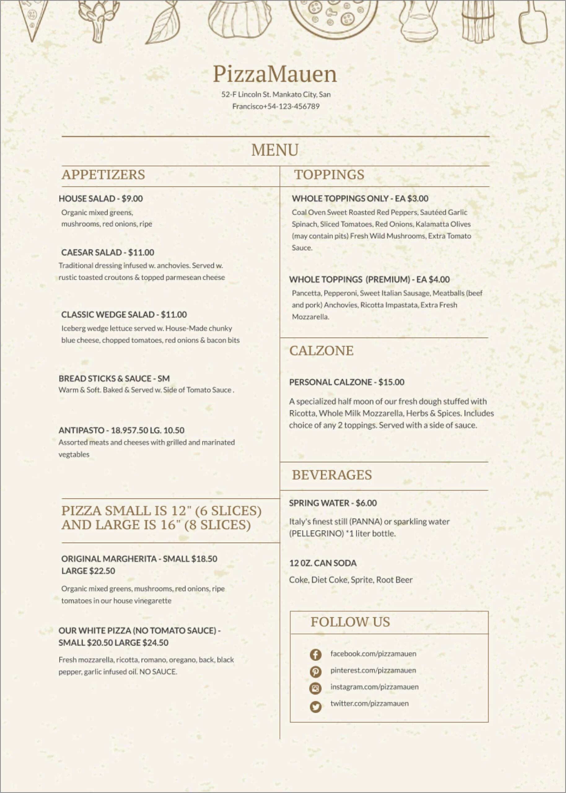 Download Menu Templates For Microsoft Word