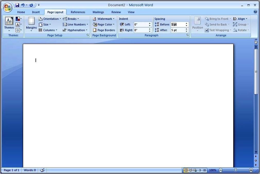 Download Normal Template For Word 2007