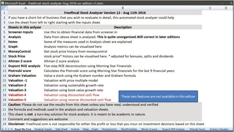 Download Our Stock Analysis Excel Template