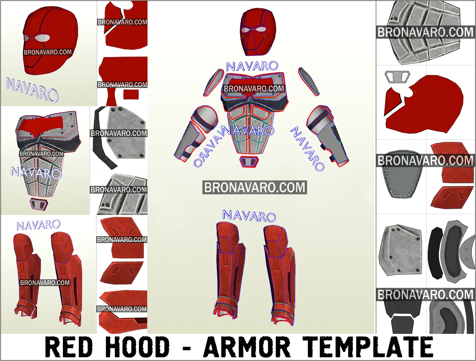 Download Red Hood Eva Foam Helmet Template