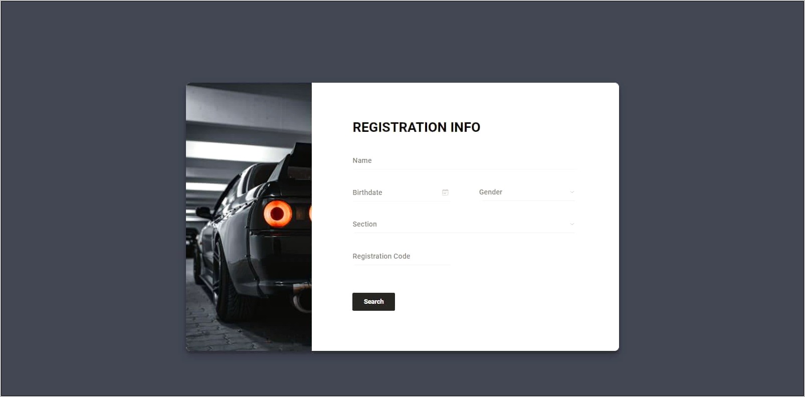 Download Registration Form Template In Html