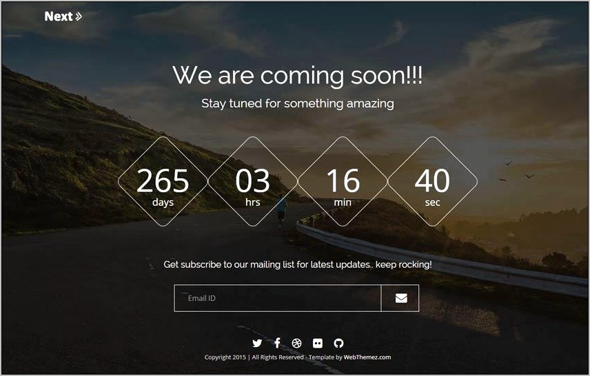 Download Simple Template For Coming Soon Page