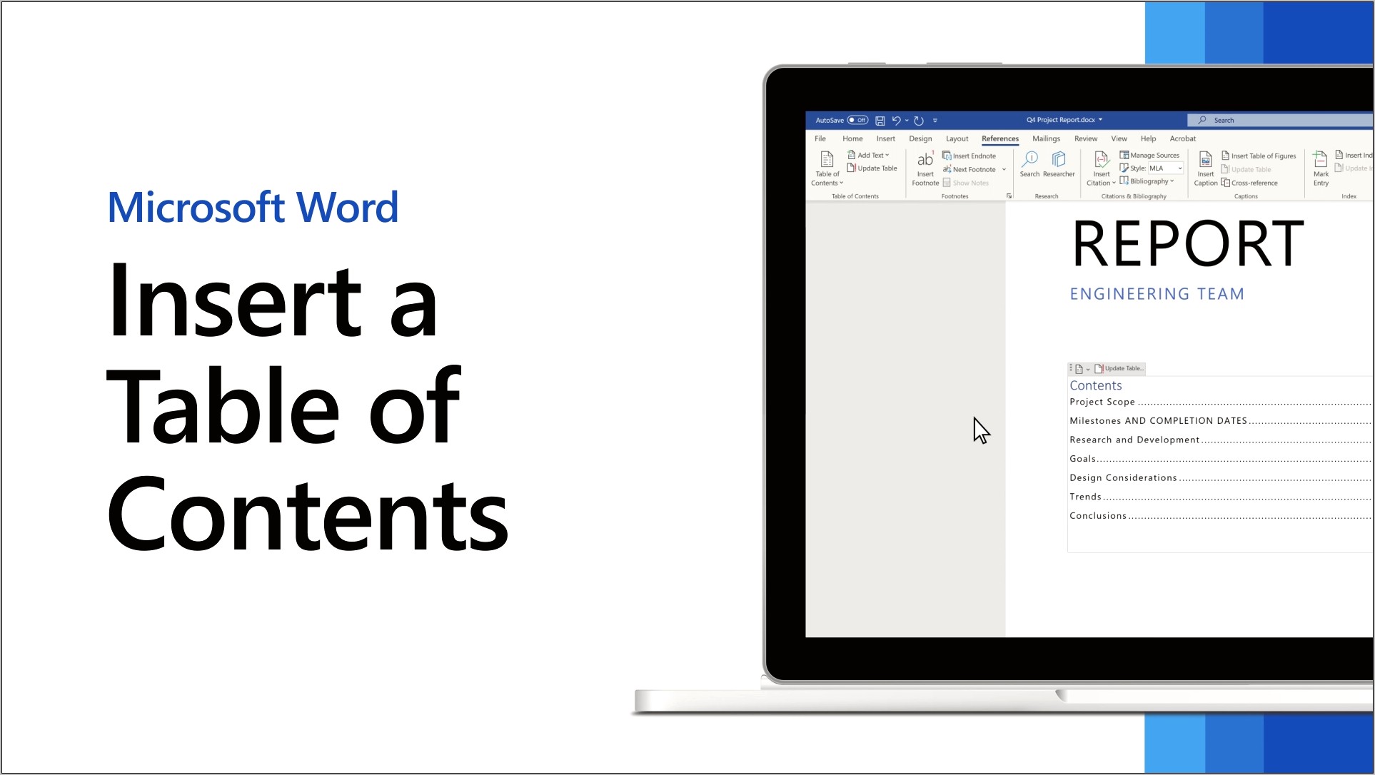 Download Table Of Contents Template Word 2013