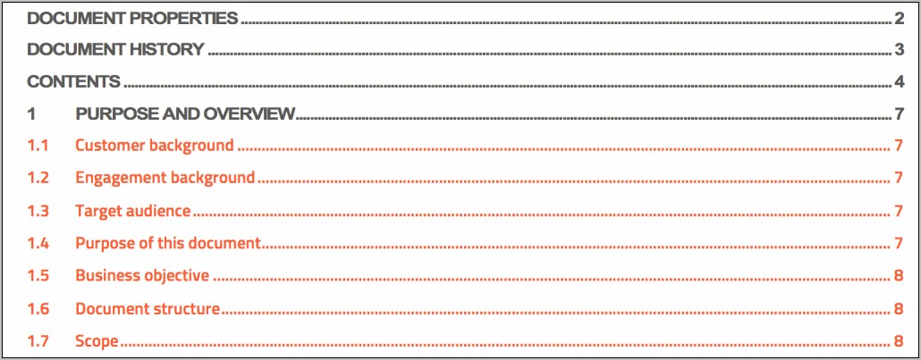 Download Table Of Contents Template Word 2016