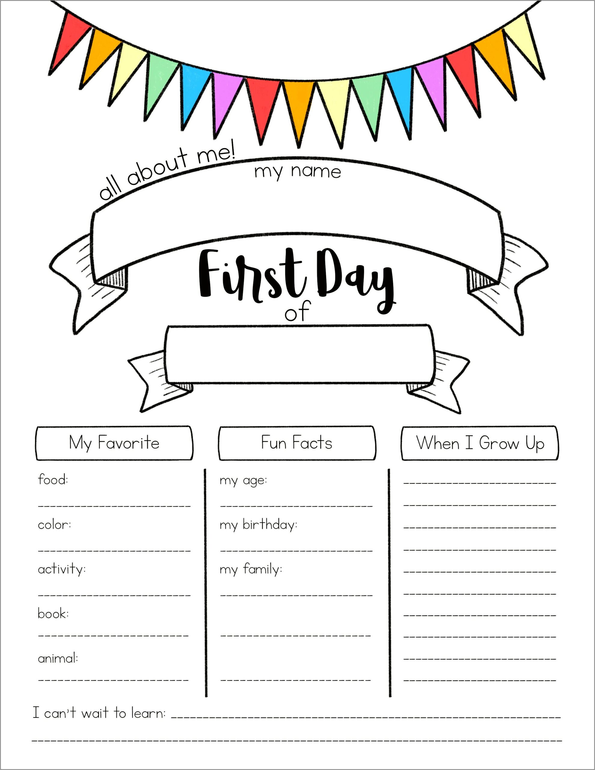 Download Teacher All About Me Template