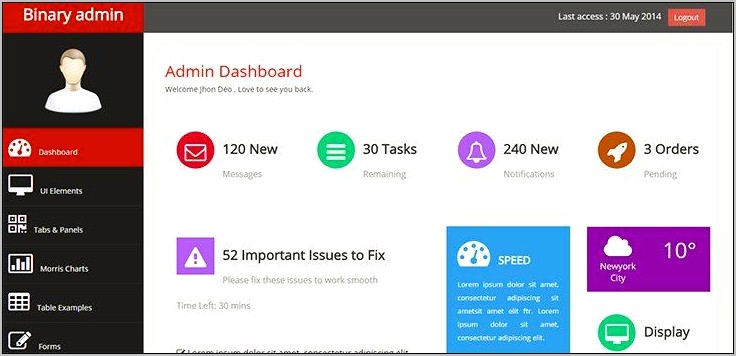 Download Template Bootstrap Admin Responsive Gratis