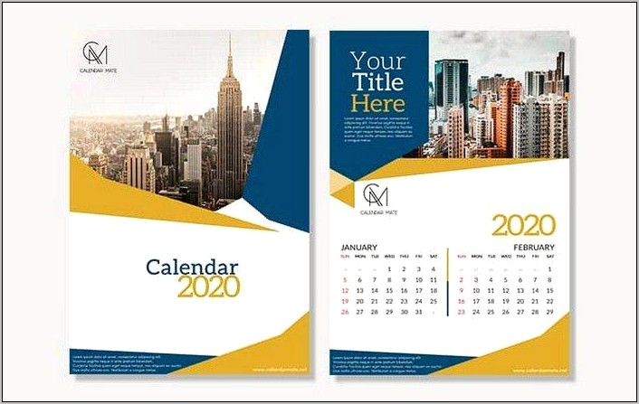 Download Template Calendar 2019 Psd Gratis