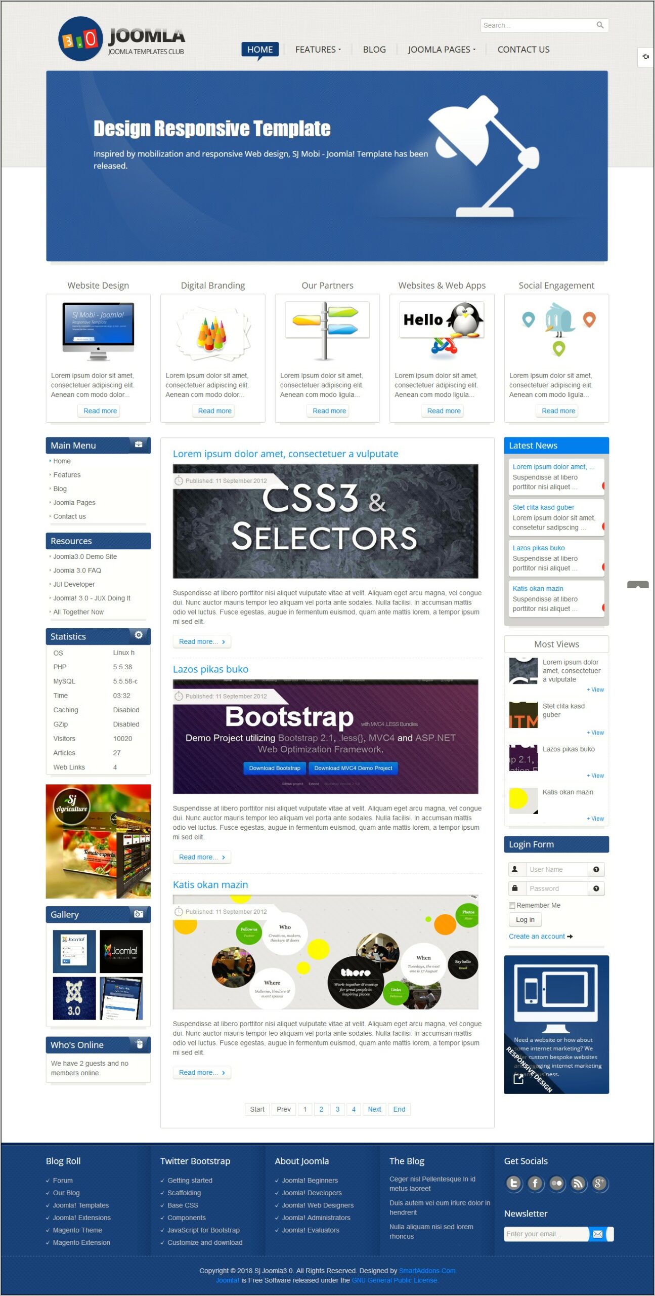 Download Template For Joomla 3.8 3