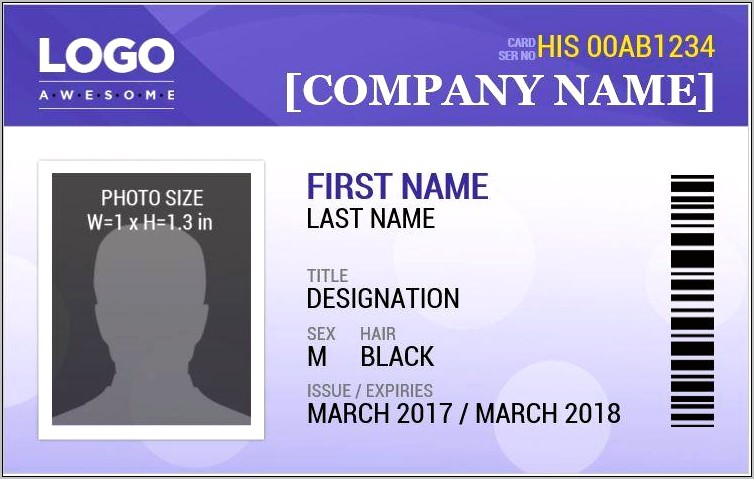 Download Template Id Card Microsoft Word