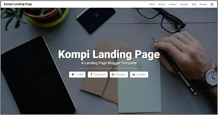 Download Template Landing Page Blogspot Gratis