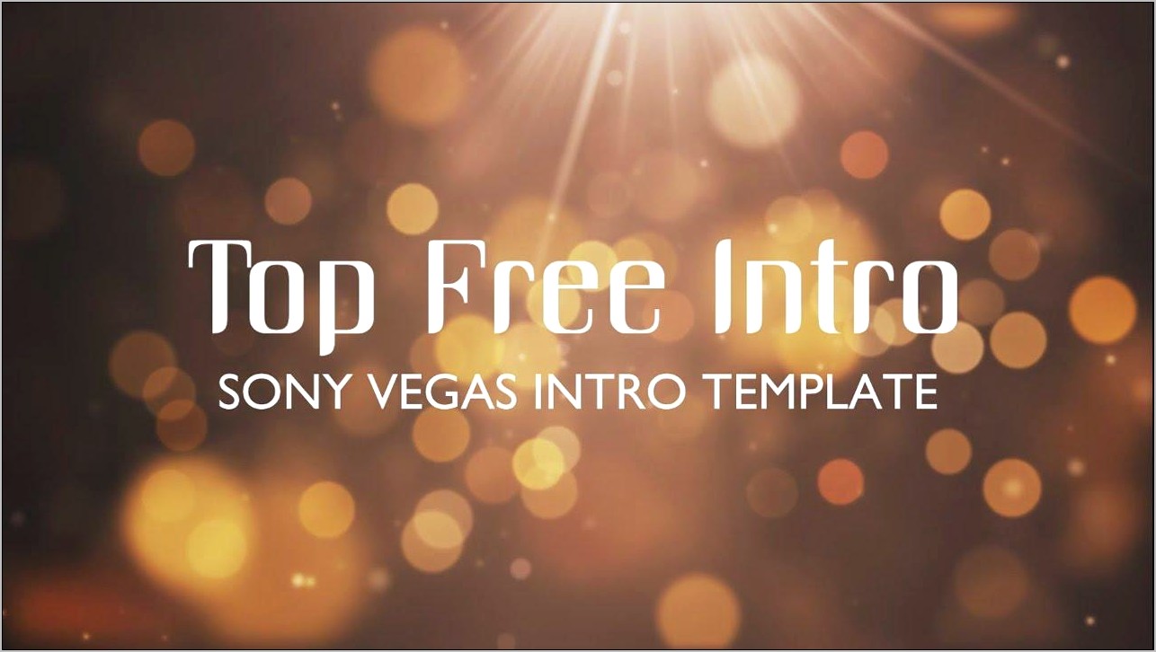 Download Template Sony Vegas Pro 11