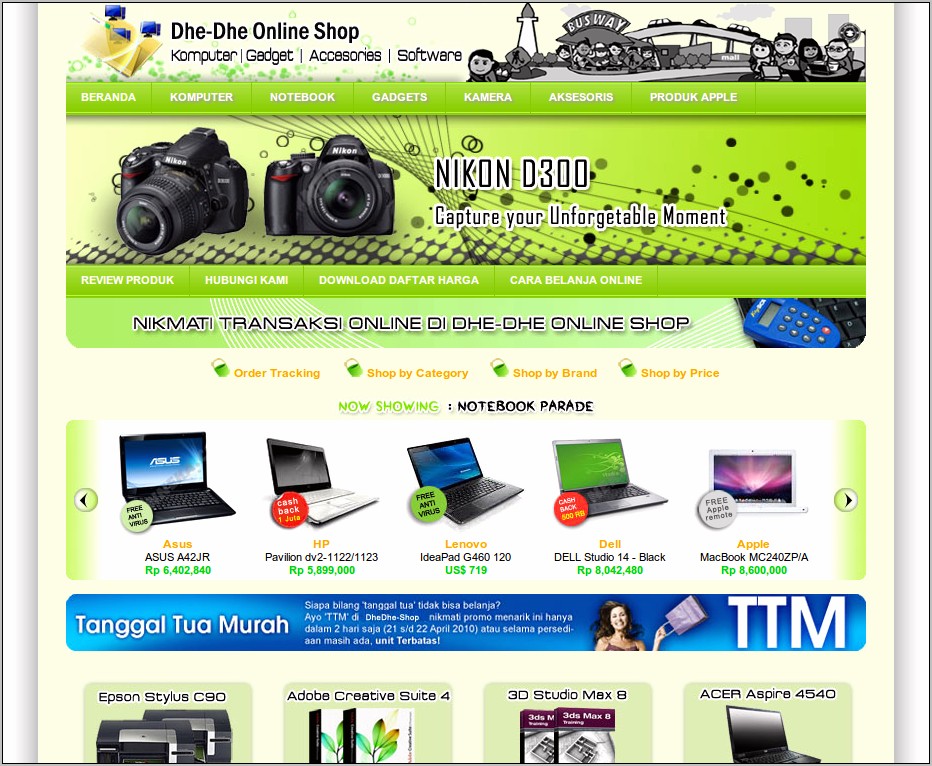 Download Template Web Toko Online Html