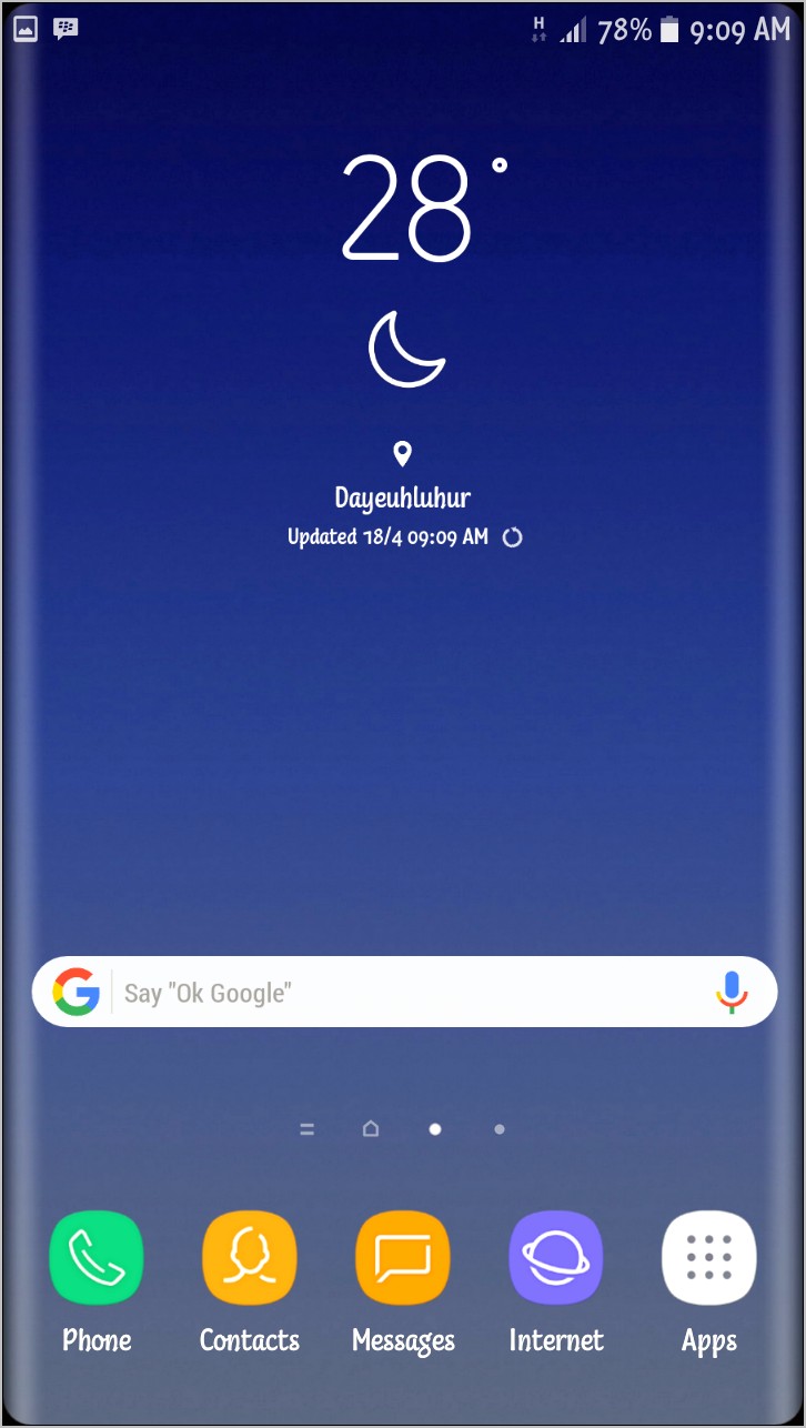 Download Template Zooper Widget Samsung S8