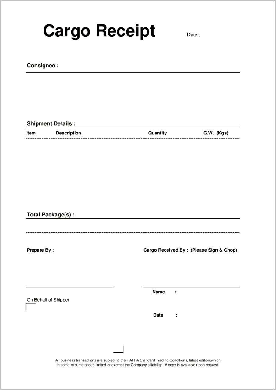 Download Tuition Fee Receipt Template In Word Format