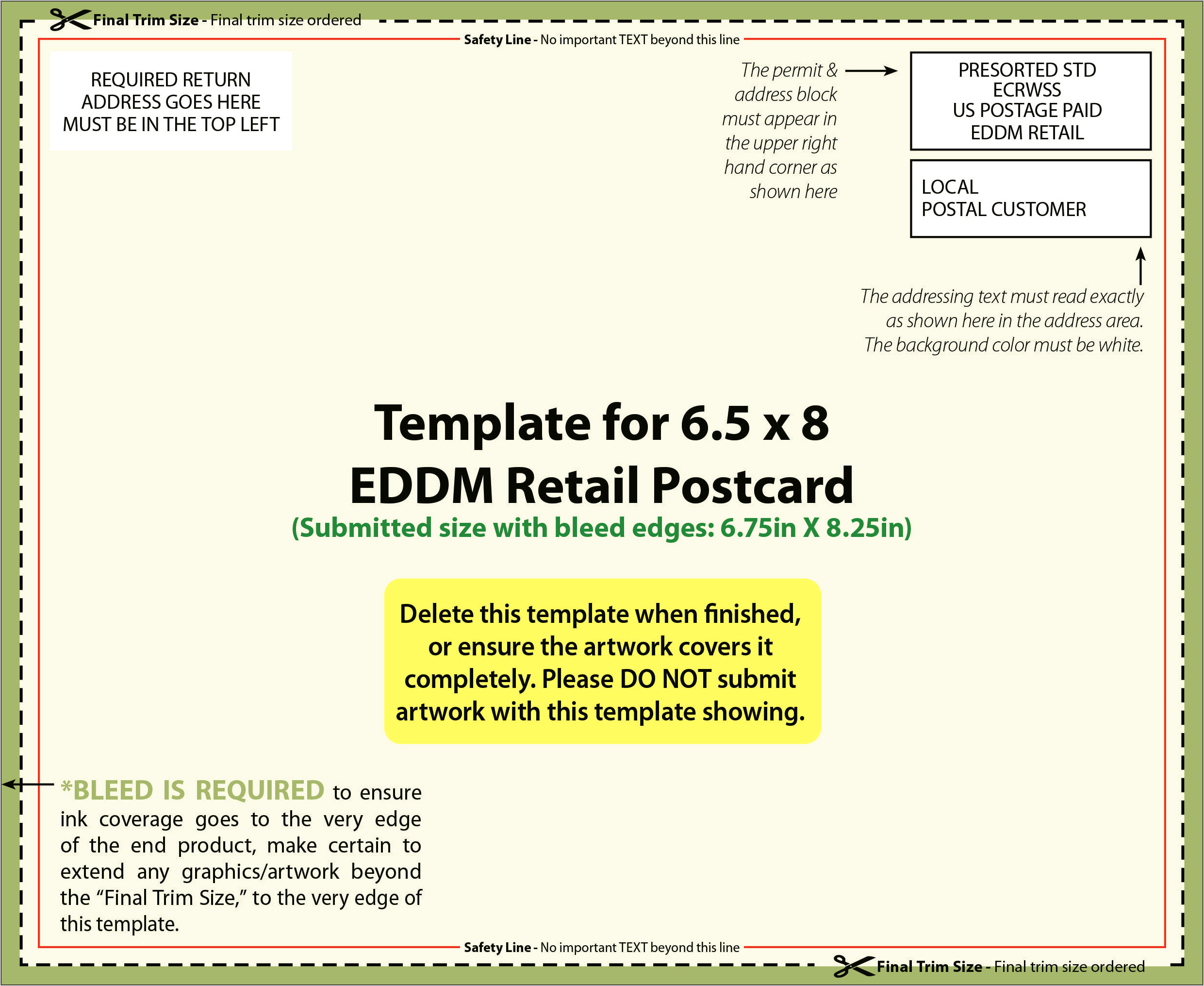 Download Usps Postcard Side 2 Template