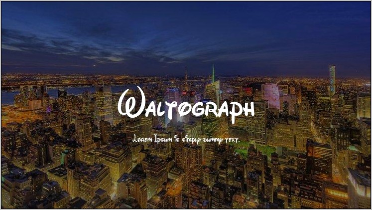 Download Waltograph Font To Avery Template