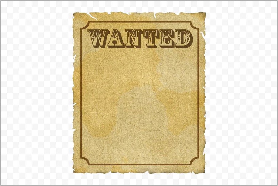 Download Wanted Poster Template Microsoft Word