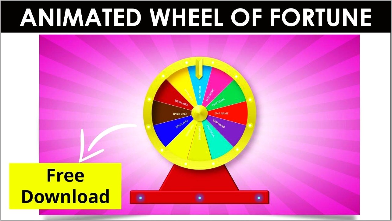 Download Wheel Of Fortune Powerpoint Template