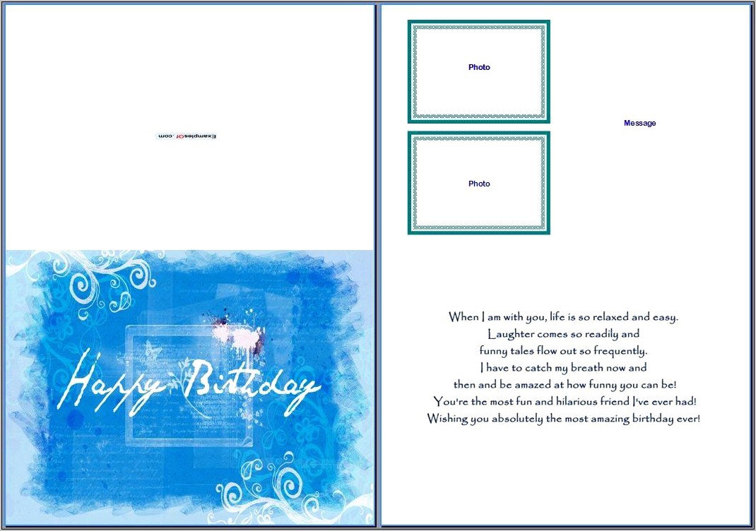 Download Word Document Birthday Card Template