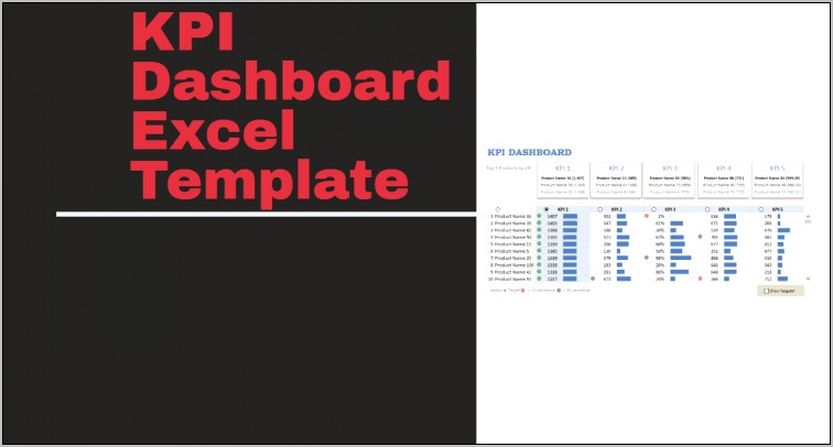 Dynamic Dashboard Template In Excel Download