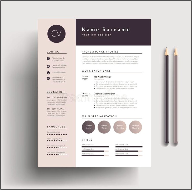 Easy Stylish Resume Templates Free