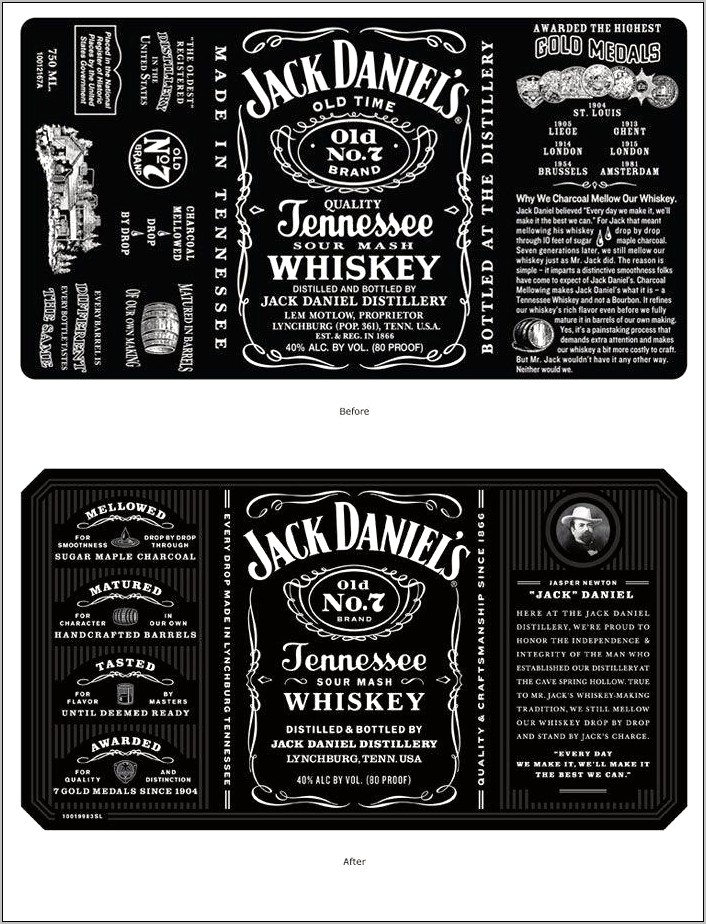 Edible Jack Daniels Label Template Download