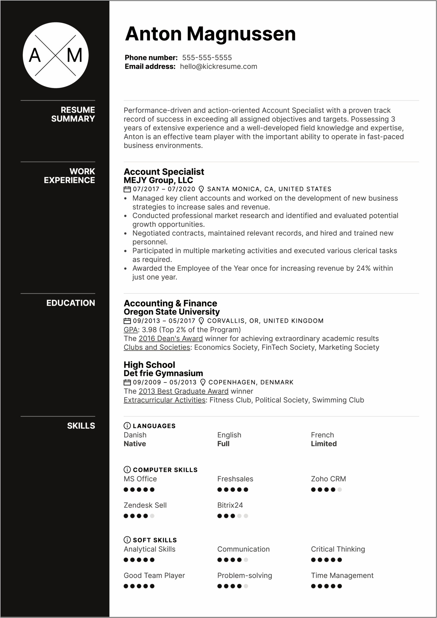 Education Program Specialist Resume Example