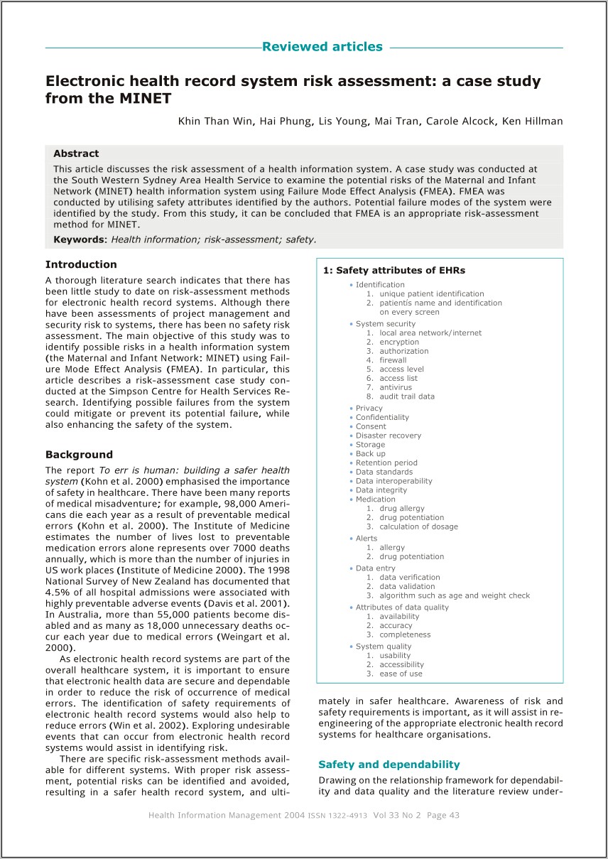 Ehr Security Audit Checklist Template Download