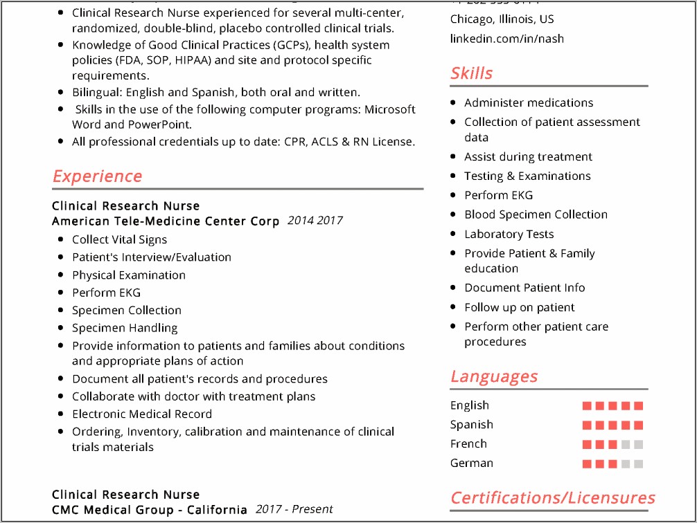 Ekg Job Description For Resume