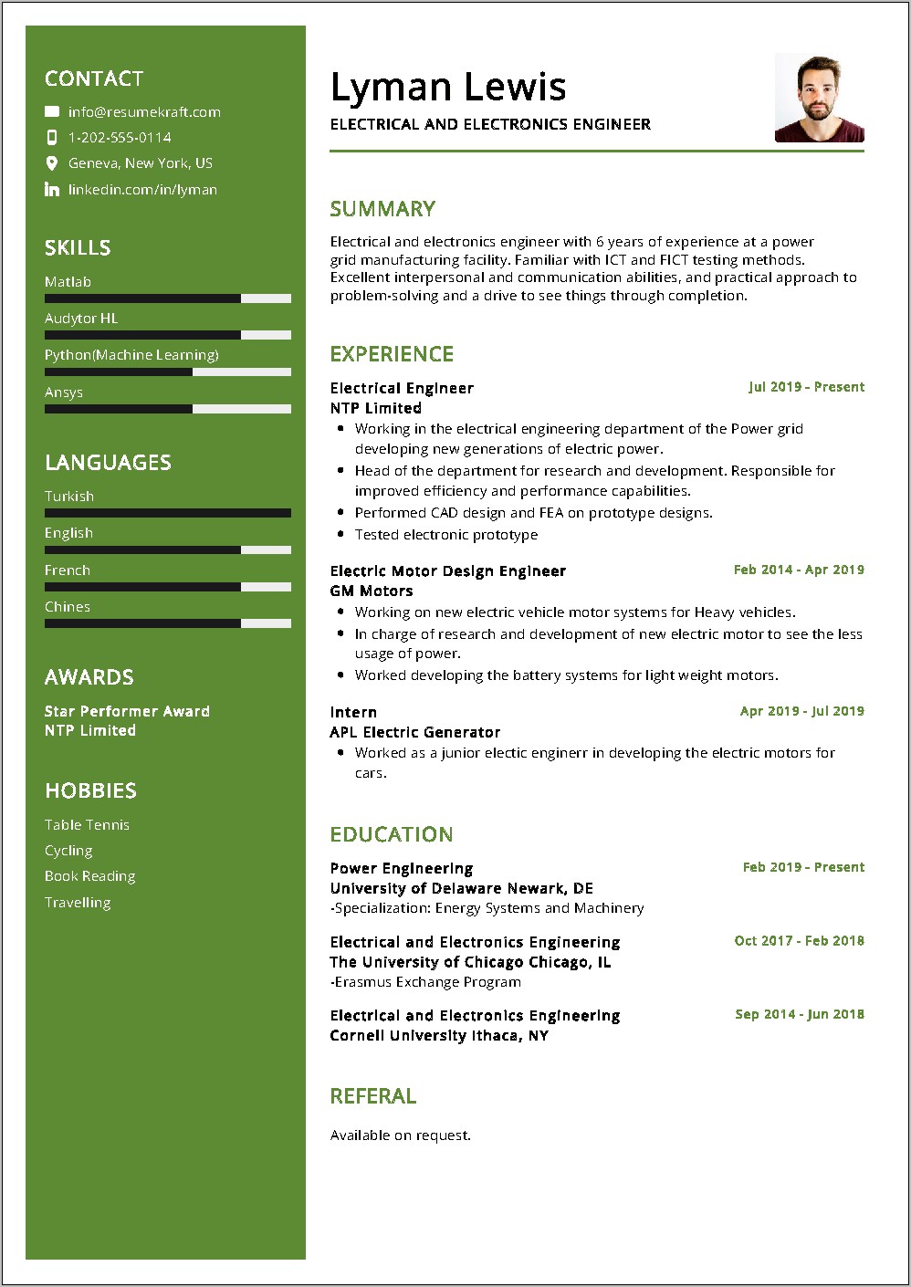 Electrical Engineering Resume Examples Pdf