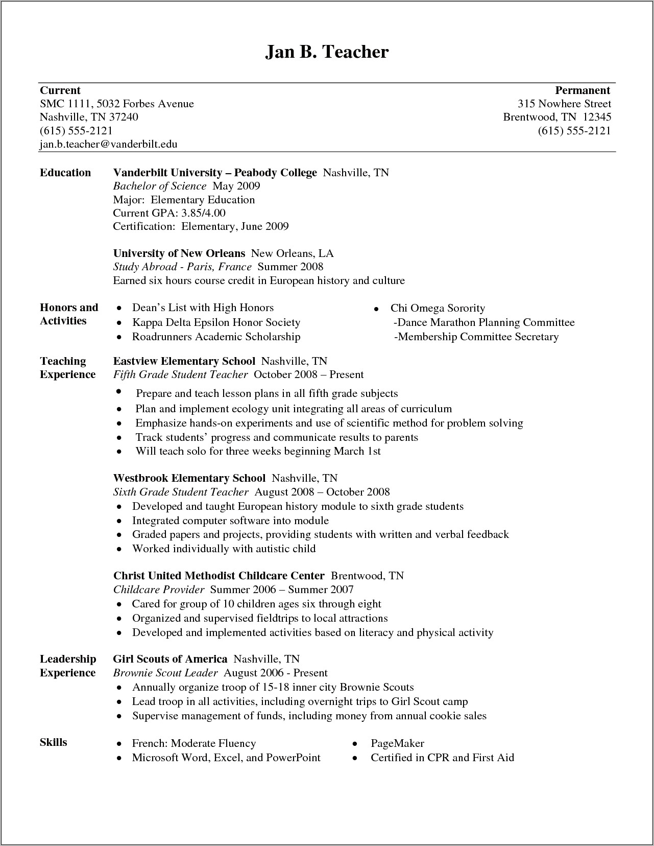 Elementary School Secretary Resume Samples