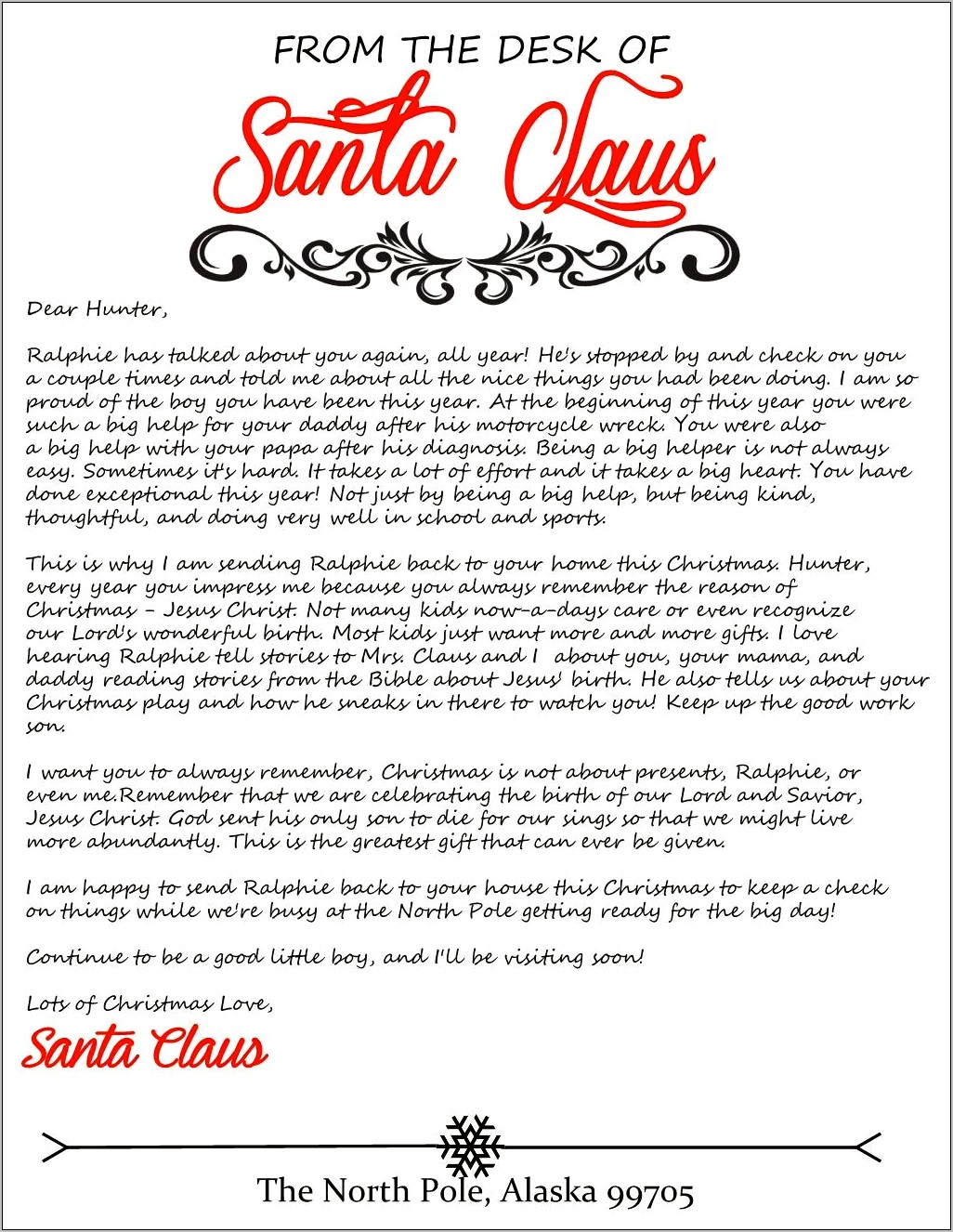 Elf On The Shelf Letter Blank Template Download