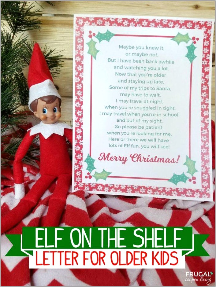 Elf On The Shelf Letter Goodbye Template Download