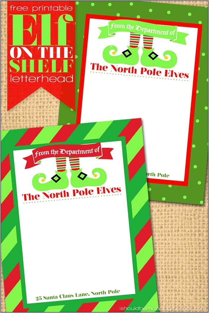 Elf On The Shelf Letter Template Download Word