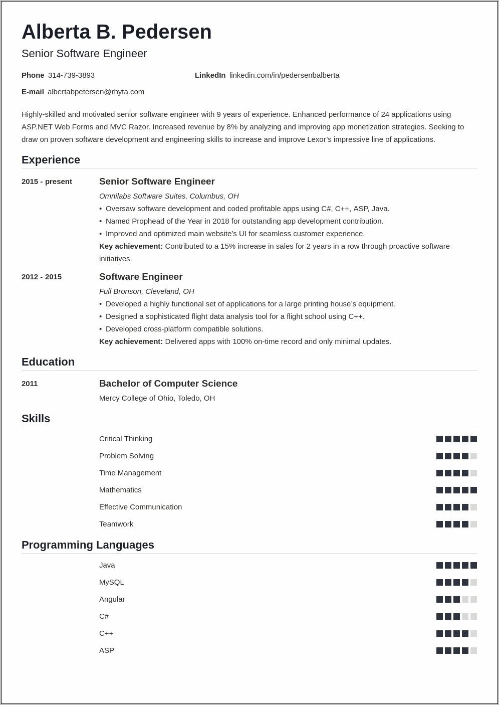 Embedded Firmware Engineer Resume Samples