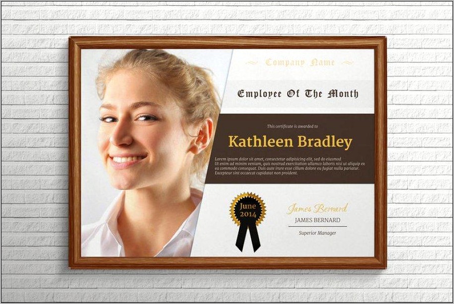 Employee Of The Month Template Download