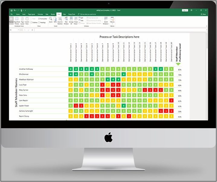 Employee Training Matrix Template Excel Download