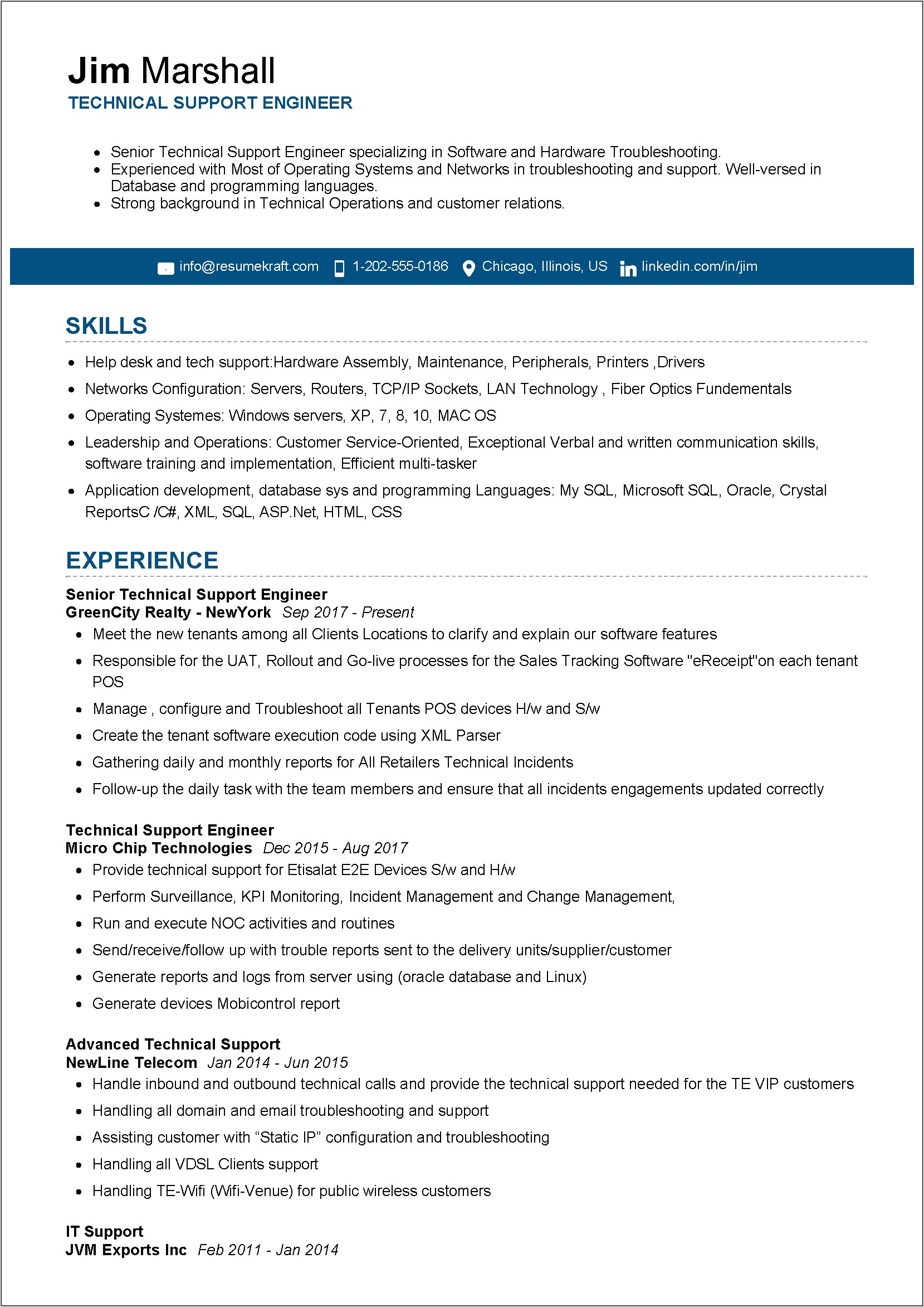 Engineering Resume Examples Microsoft Word