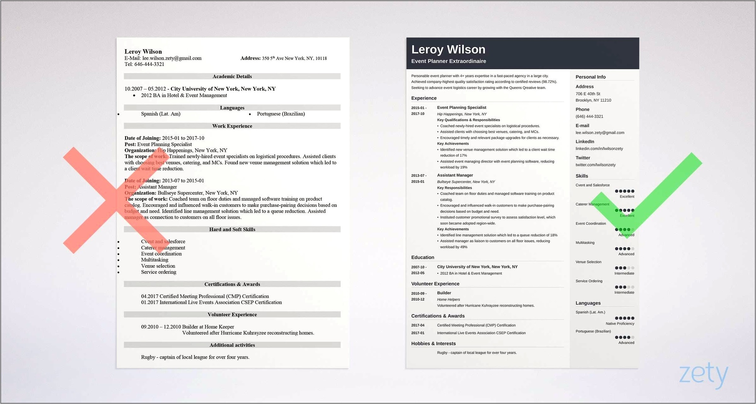 Event Coordinator Sample Resume Objective