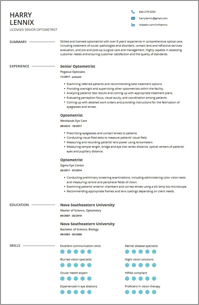 Example Resume For General Fabricator