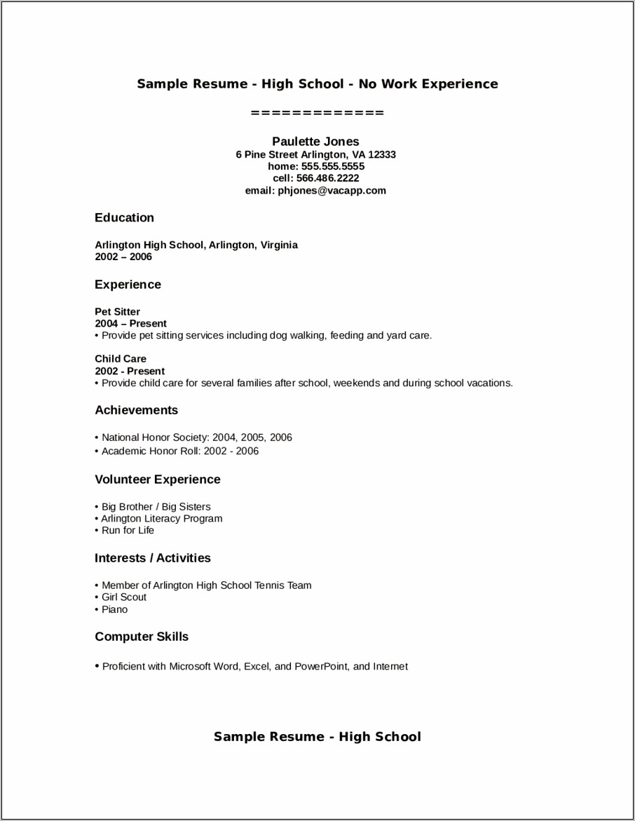 Examples Of College Resume Objectives