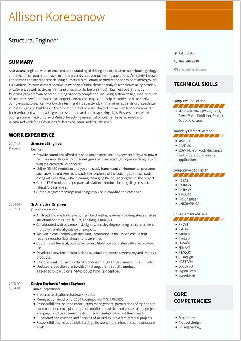 Examples Of Modern Resumes 2017