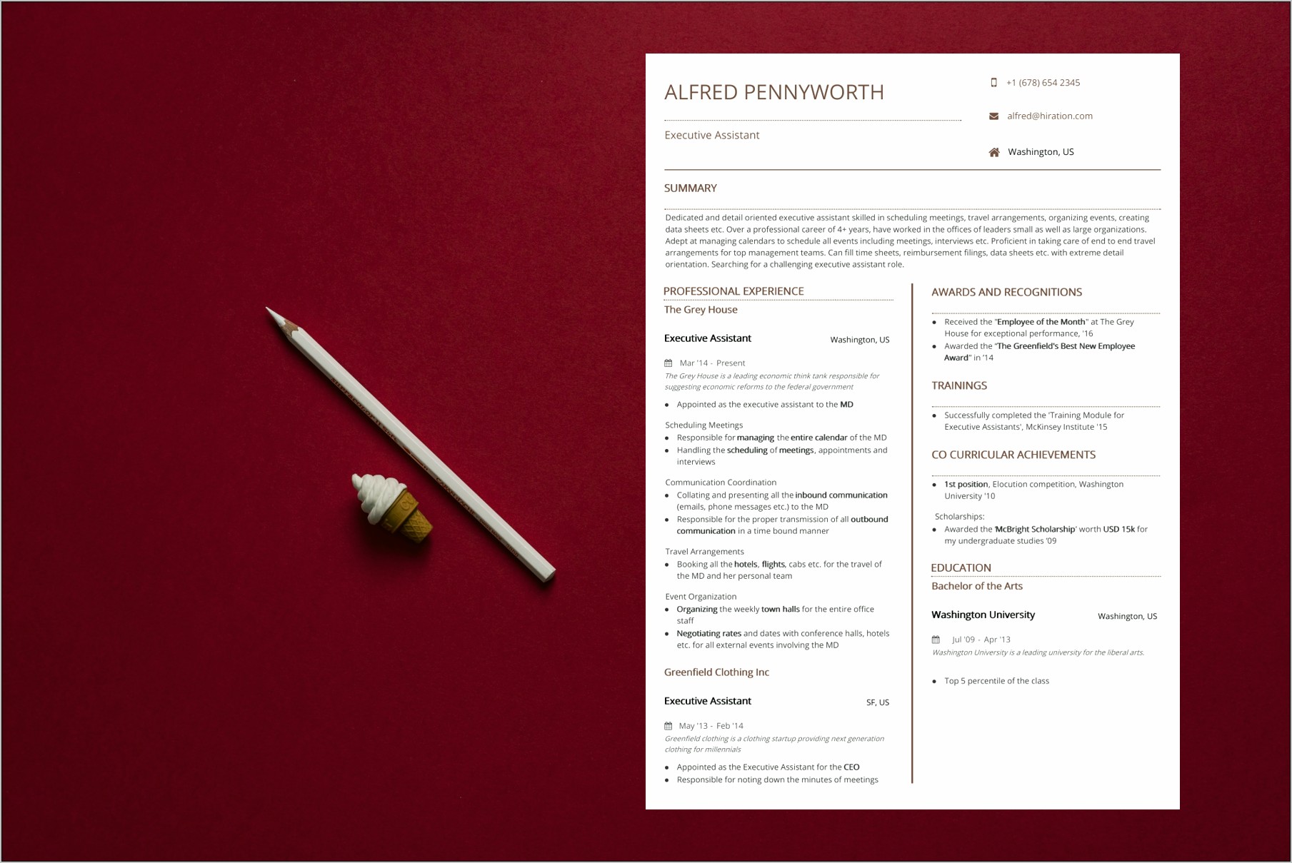 Examples Of Top Executive Resumes