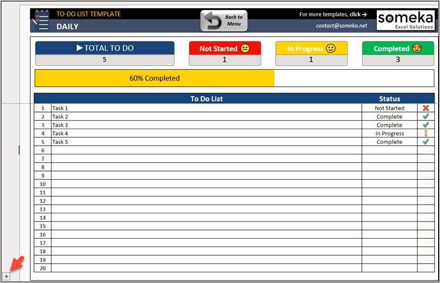 Excel Daily Work Schedule Template Download