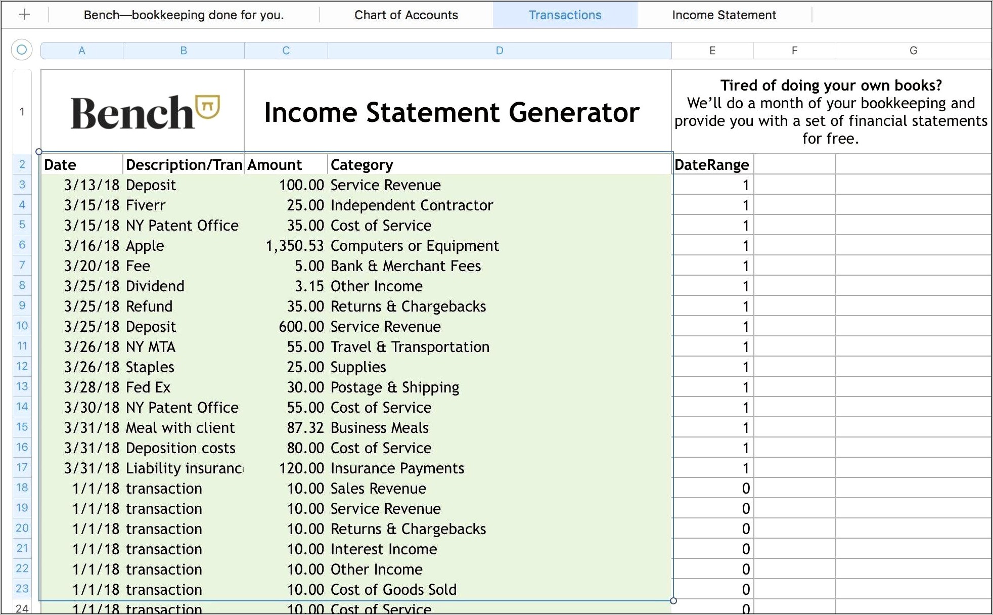 Excel Download Chart Of Accounts Template