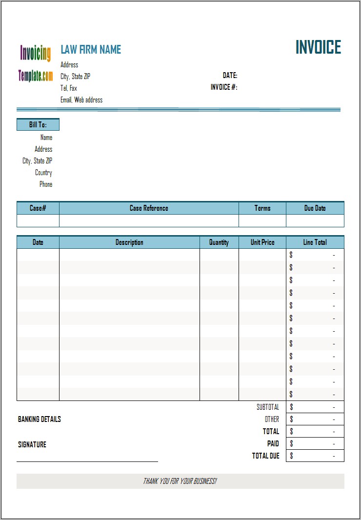 Excel Invoice Template South Africa Download