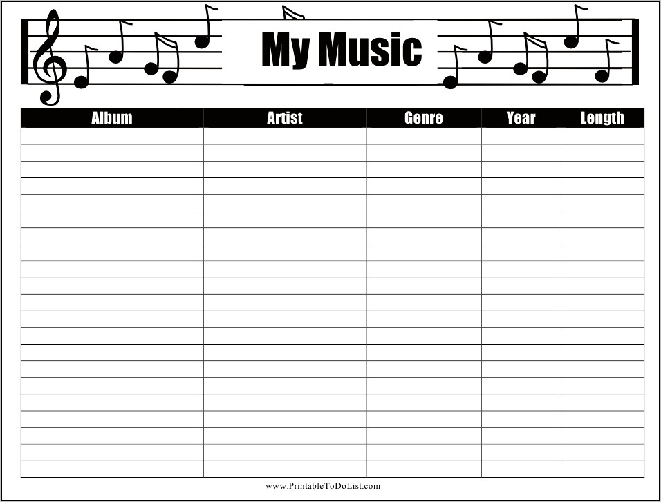 Excel Music Inventory Spreadsheet Templates Download