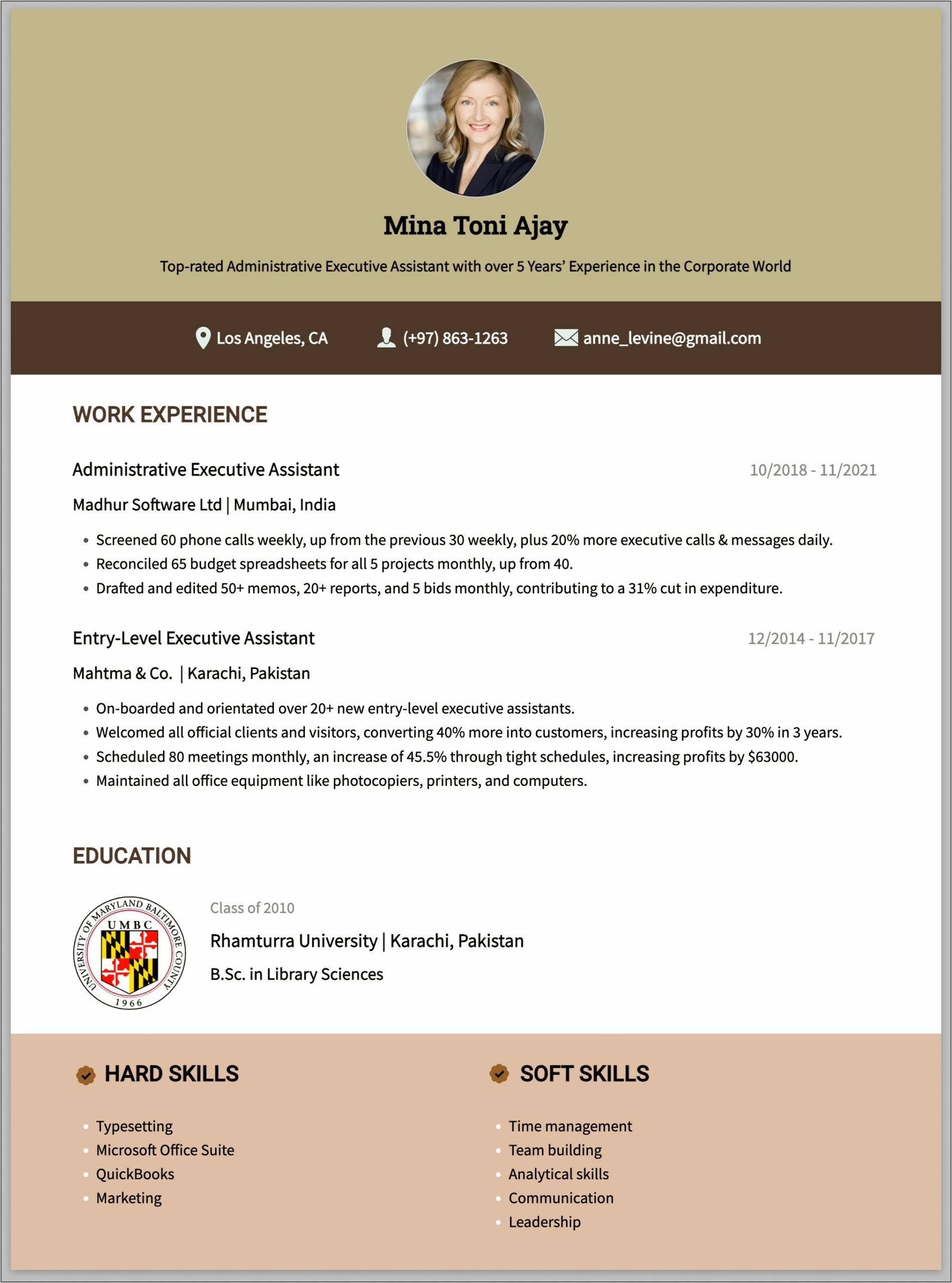 Executive Assistant Resume Examples Objective