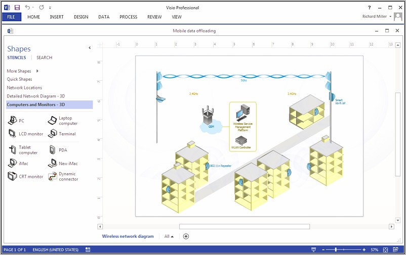 Fabric Design Visio Template Vsd Download